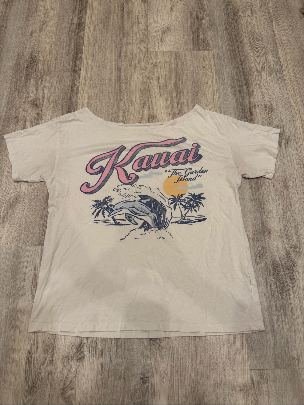 Hollister Medium Kauai Hawaii Graphic Tee Beach Surf Coastal